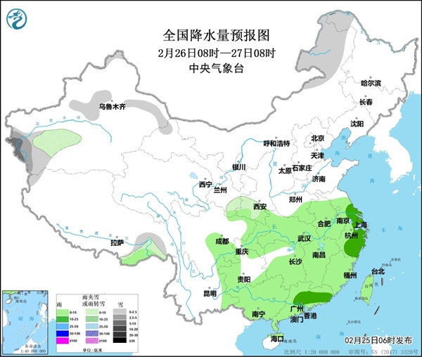                     黄淮及以南地区有明显降水 强冷空气将自西向东影响我国                    2