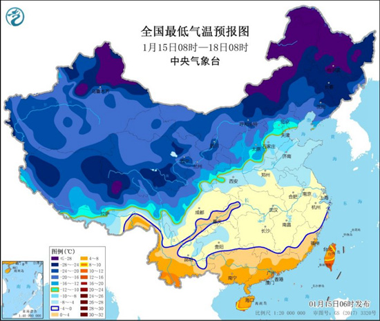                     寒潮蓝色预警：东北江南等局地降温将超12℃                    2