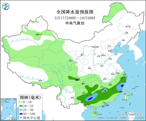                     较强降雨强对流将影响江南华南 北方气温仍低迷                    2