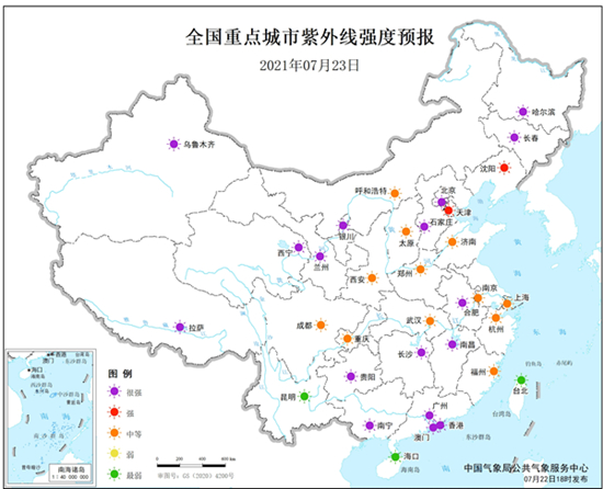                     健康气象预报：内蒙古广东等7省区部分地区较易发生中暑                    2