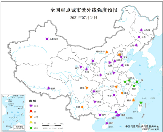                     中国气象局发布健康气象预报 内蒙古等地部分地区较易发生中暑                    2