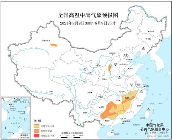                     健康气象预报：陕西山西等10省区部分地区较易发生中暑                    1