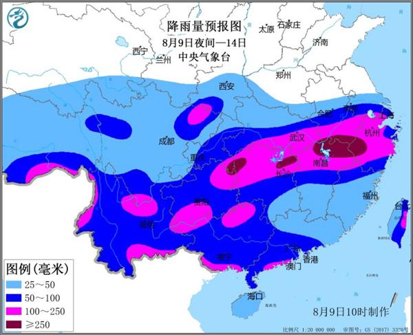                     今天夜间至14日西南地区至长江中下游地区将有强降雨                    2