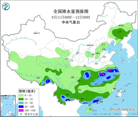                     南方强降雨区域东扩至江淮等地 东北秋意渐显                    2