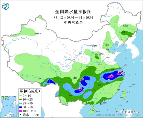                     长江中下游持续性降水堪比“梅雨季” 华南闷热高温“出没”                    3