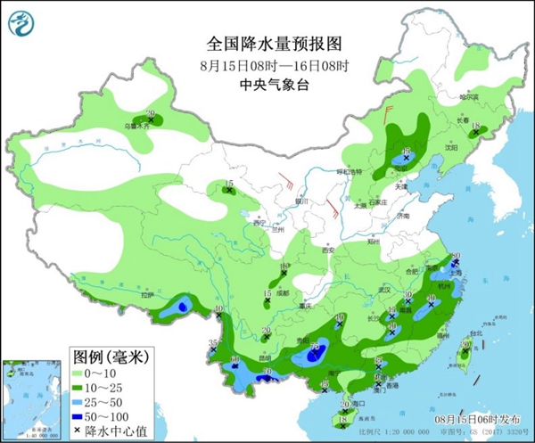                     长江中下游降雨减弱云南等局地仍有暴雨 华北需防强对流                    1