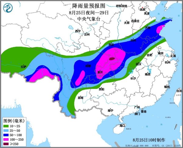                     25日夜间至29日四川盆地江汉黄淮等地将有强降雨                    1