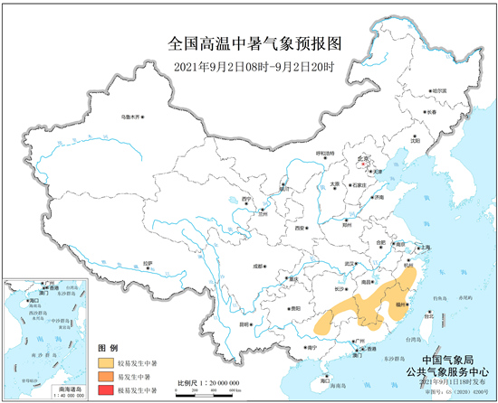                     健康气象预报：浙江广东等部分地区较易发生中暑                    1