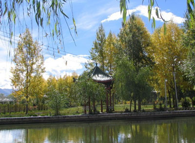 西藏拉萨龙王潭公园
